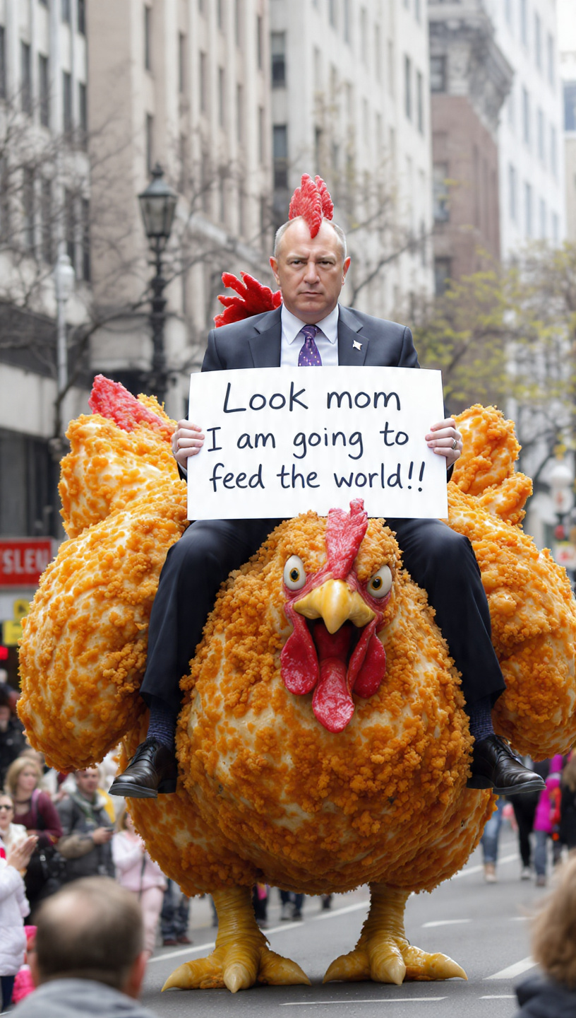 Fried chicken the Humanitarian way